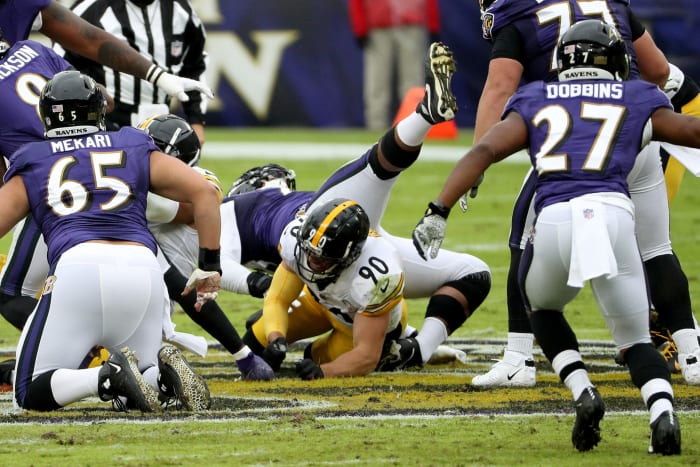 Baltimore Ravens offensive lineman Ronnie Stanley is injured.