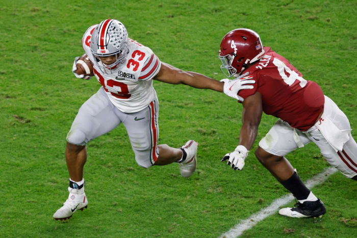 Alabama standout defender Christopher Allen against Ohio State in the College Football Playoff national championship.