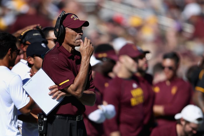 Arizona State Sun Devils coach Herm Edwards.