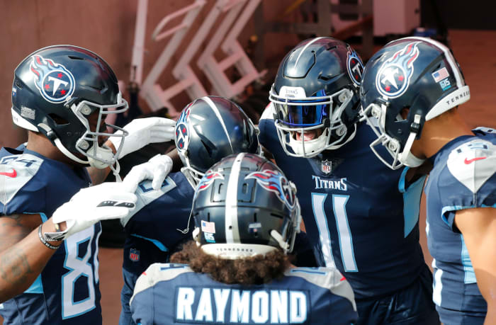 Tennessee Titans wide receiver AJ Brown against Baltimore.