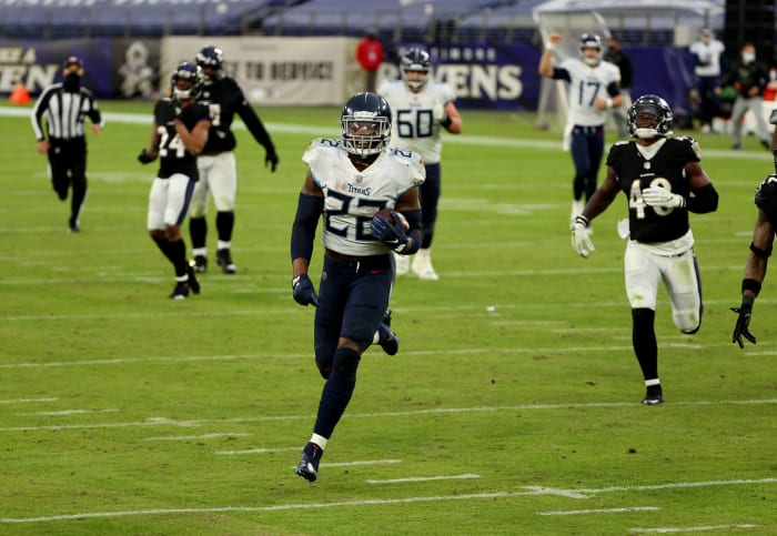 Tennessee Titans running back Derrick Henry on Sunday.