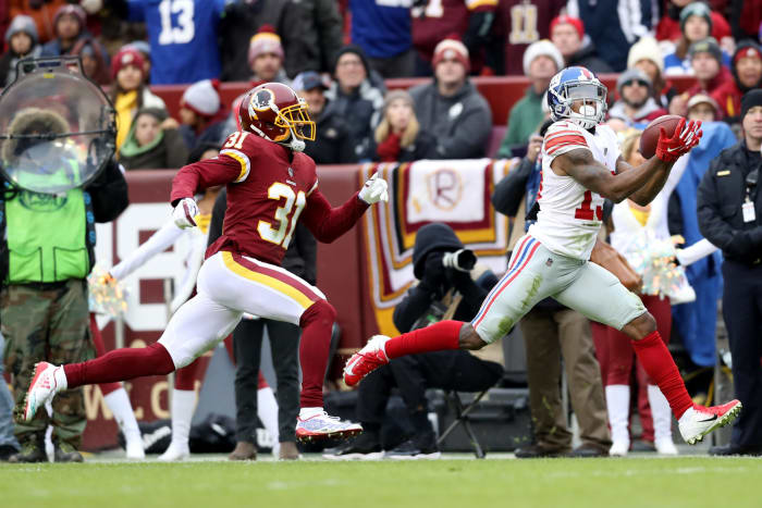 Corey Coleman catching a pass for the New York Giants.