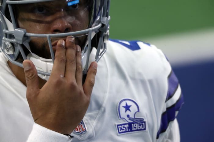 Dallas Cowboys quarterback Dak Prescott against Cleveland.