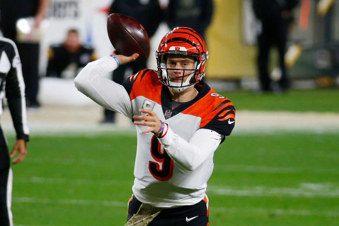 Cincinnati Bengals rookie quarterback Joe Burrow on Sunday night.