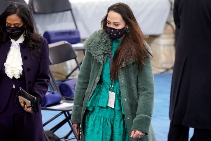 Meena Harris at the inauguration on Wednesday.