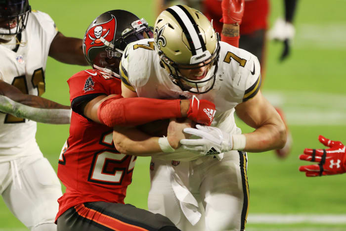 New Orleans Saints quarterback Taysom Hill on Sunday Night Football.