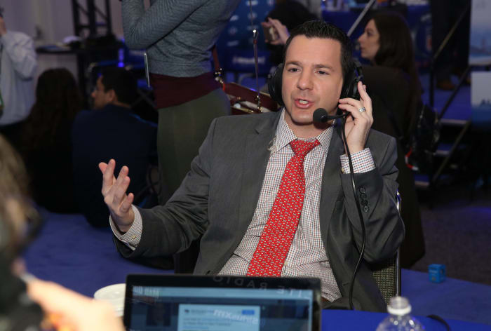 NFL insider Ian Rapoport at the Super Bowl.