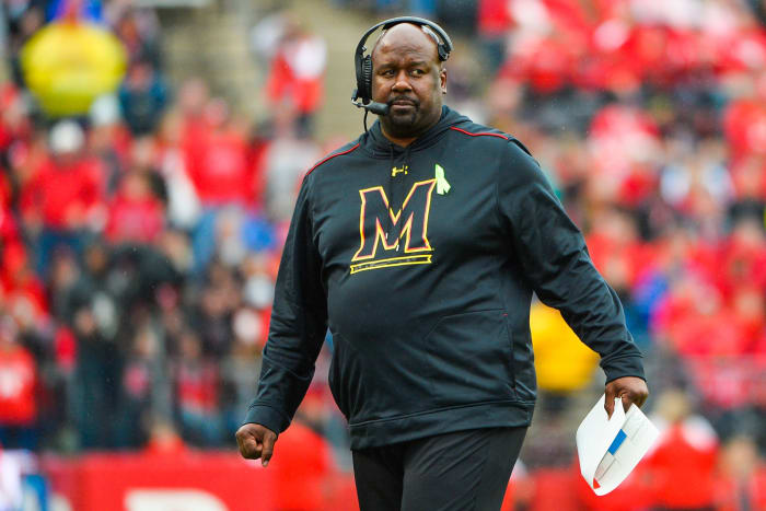 Maryland college football head coach Mike Locksley.