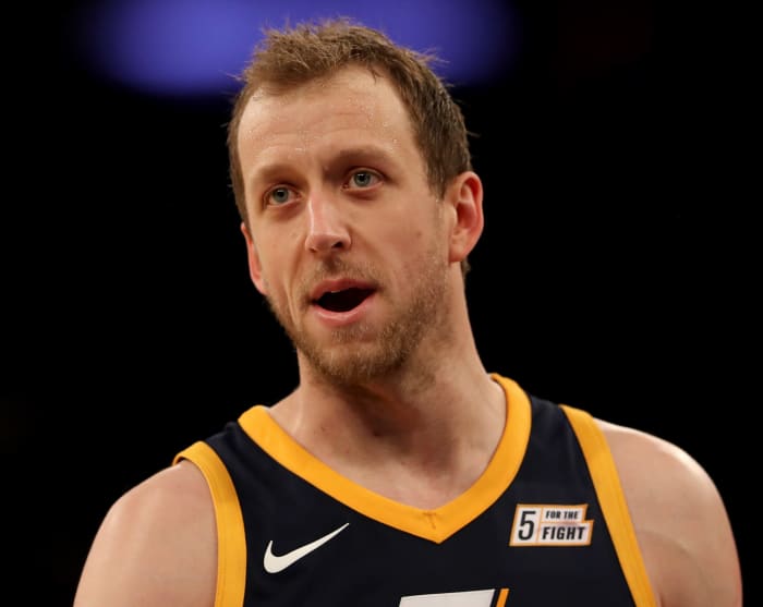 A closeup of Joe Ingles.