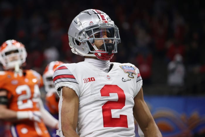 Chris Olave in the College Football Playoff against Clemson.