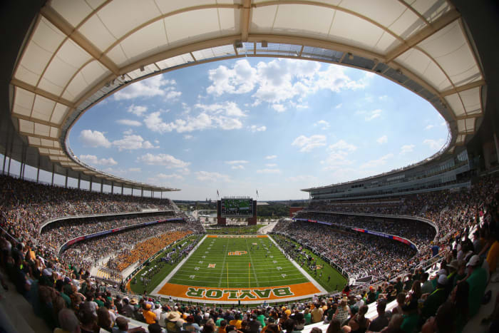 A general view as the Baylor Bears take on the Rice Owls in the second quarter at McLane Stadium.