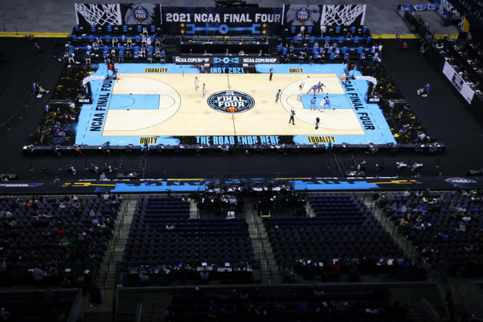 NCAA Tournament Final Four court.
