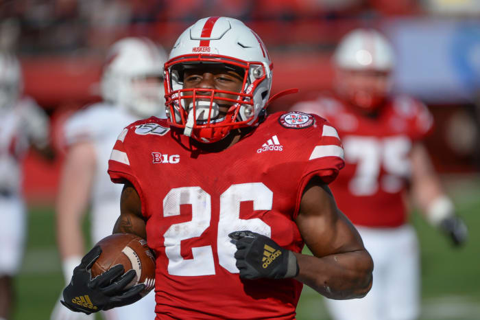 Nebraska Huskers running back Dedrick Mills.
