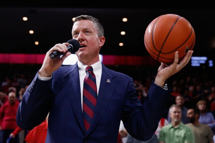 Alabama AD Greg Byrne during his time in the same position at Arizona.