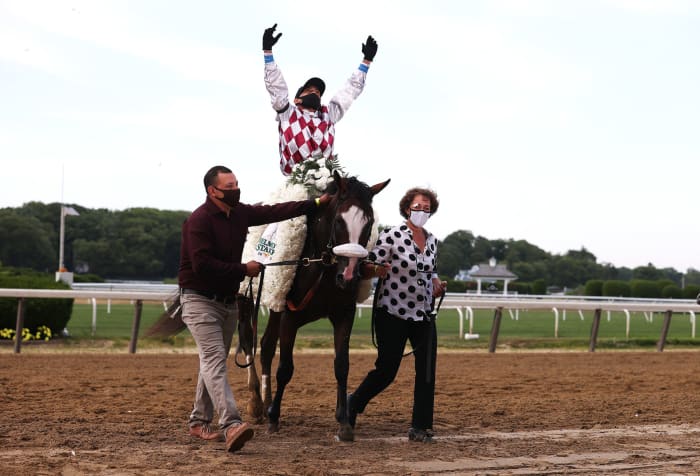 2020 Belmont Stakes winner Tiz the Law.