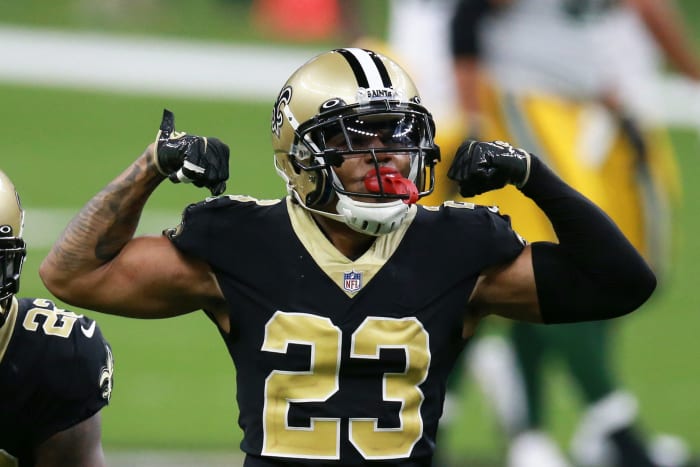 New Orleans Saints cornerback Marshon Lattimore.