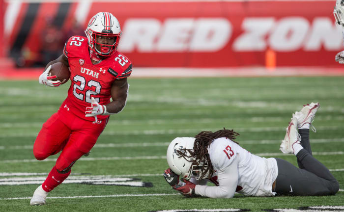 Ty Jordan evades a defender.