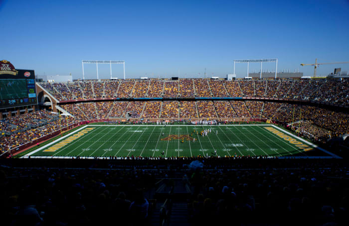 A general view of Minnesota's football field.