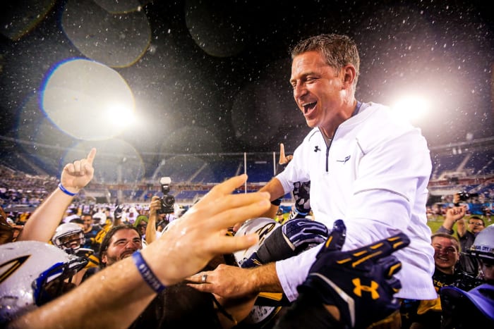 Toledo football head coach Jason Candle.