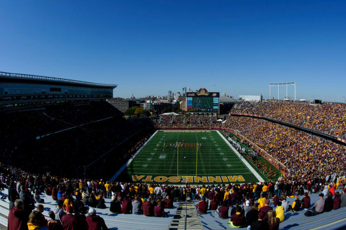 A general view of Minnesota's football field.