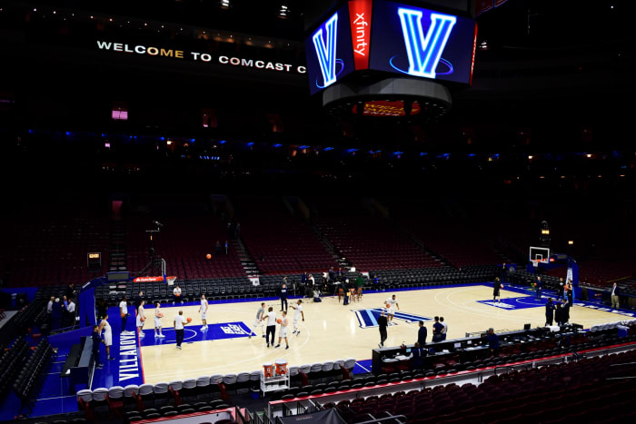 A general view of the Villanova's basketball court.