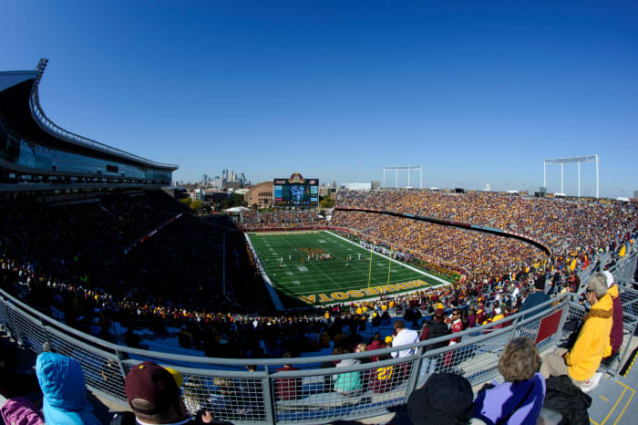 A general view of Minnesota's football field.