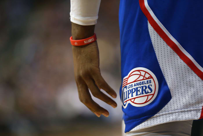 The Los Angeles Clippers shorts.