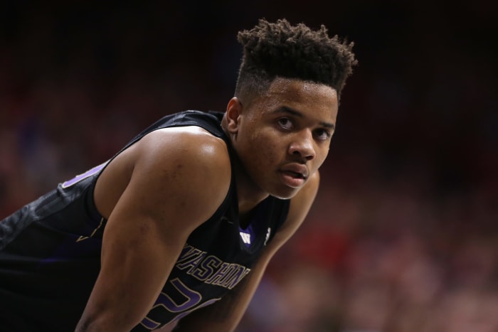 Markelle Fultz takes a breath.
