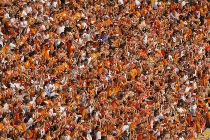 Tennessee fans pack Neyland Stadium against Florida.