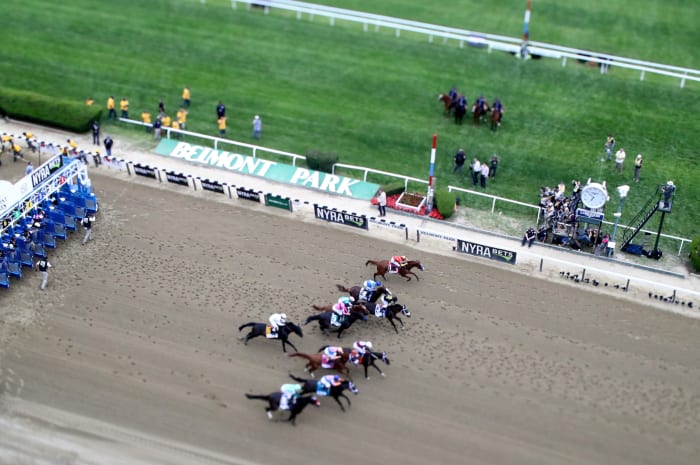 2018 Belmont Stakes, featuring Triple Crown winner Justify.