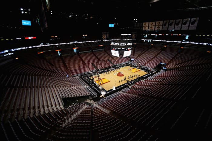 A general view of the Miami Heat's arena.