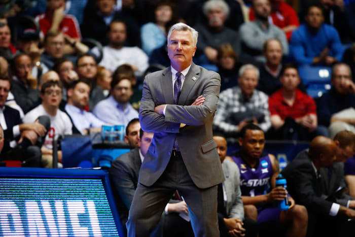 Bruce Weber looks on during NCAA Tournament game.