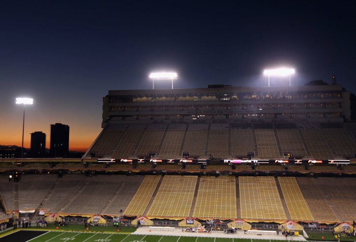 General view of Sun Devil Stadium.