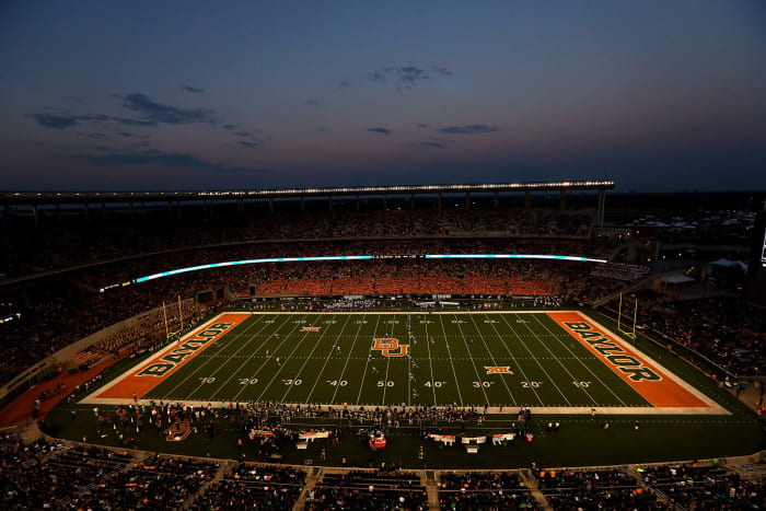 A general view of play between the Northwestern State Demons and the Baylor Bears at McLane Stadium.