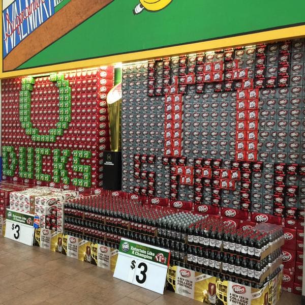 Photo Walmart Near AT&T Stadium Has Soda Displays Set Up For Ohio