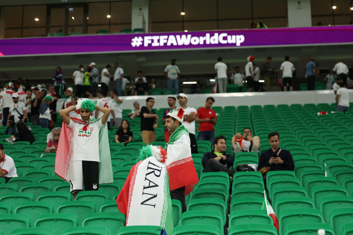 Iranian fans at the World Cup.