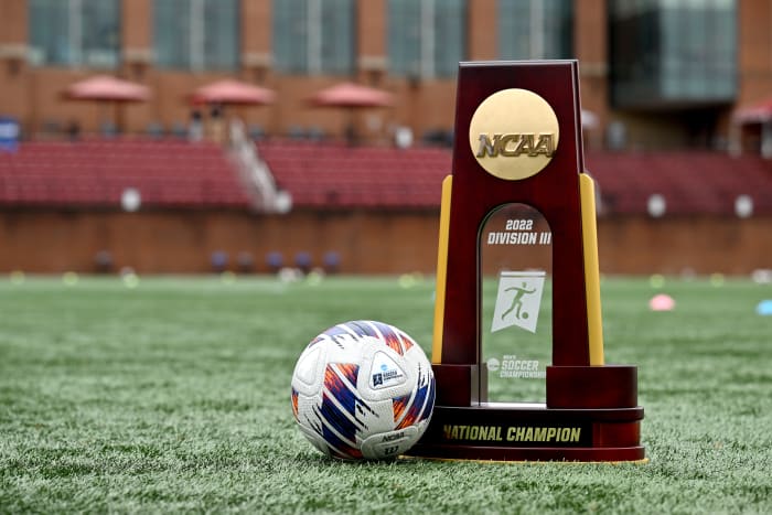 NCAA championship soccer trophy