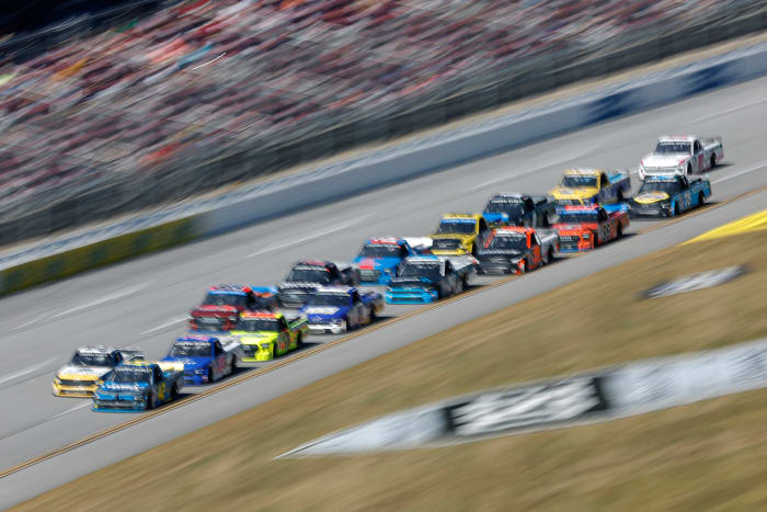 NASCAR driver Carson Hocevar leads the Truck Series.