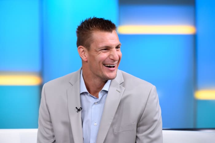 Rob Gronkowski on "FOX & Friends" in 2019.
