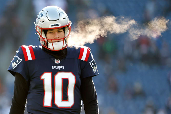 Patriots quarterback Mack Jones (Photo by Winslow Townson/Getty Images)