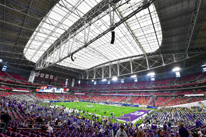 Fiesta Bowl between Michigan and TCU.