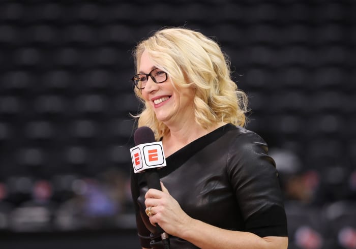 ESPN's Doris Burke during a TV spot.