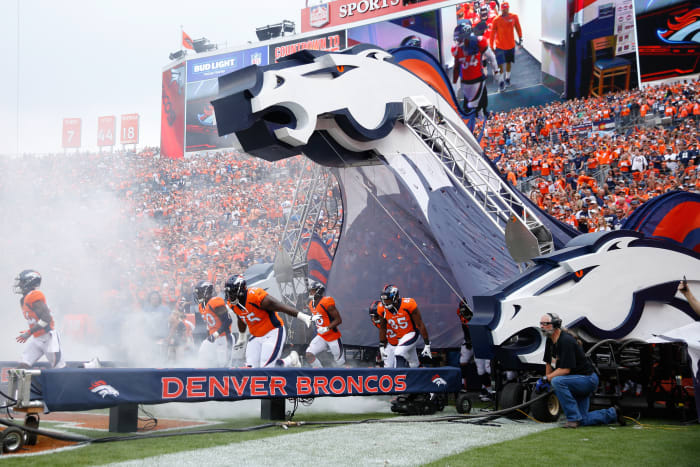 DENVER, CO - SEPTEMBER 17: A general view of the Denver Broncos new entrance tunnel before a game against the Dallas Cowboys at Sports Authority Field at Mile High on September 17, 2017 in Denver, Colorado. (Photo by Justin Edmonds/Getty Images)