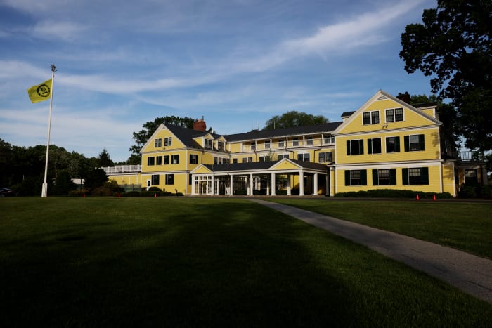Brookline, MA - May 25: The Country Club in Brookline, MA on May 25, 2022. The club will host the 2022 U.S. Open June 13-19. (Photo by Craig F. Walker/The Boston Globe via Getty Images)