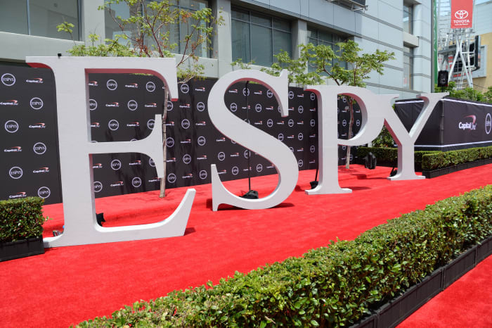 A general view of the ESPY Awards carpet.