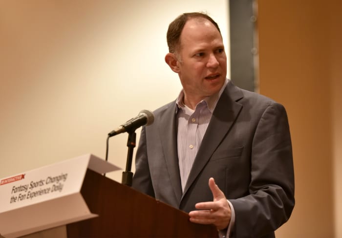 AUSTIN, TX - MARCH 15: Matthew Berry, Senior Fantasy Analyst at ESPN speaks onstage at 'Fantasy Sports: Changing The Fan Experience Daily' during the 2015 SXSW Music, Film + Interactive Festival at Four Seasons Hotel on March 15, 2015 in Austin, Texas. (Photo by Amy E. Price/Getty Images for SXSW)