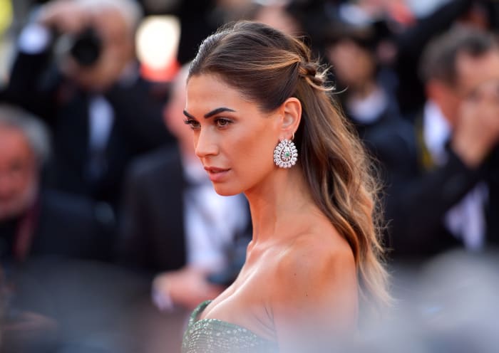 Italian television personality Melissa Satta at the Cannes Film Festival.