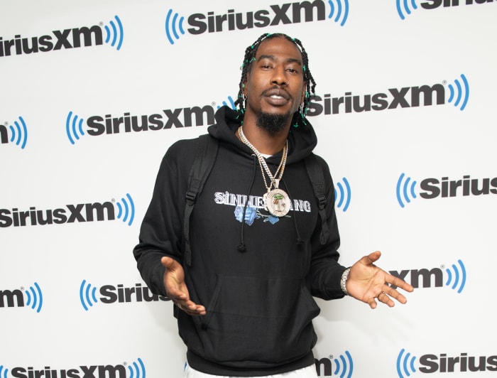 NEW YORK, NEW YORK - JUNE 16: Iman Shumpert visits the SiriusXM Studios on June 16, 2022 in New York City. (Photo by Noam Galai/Getty Images)