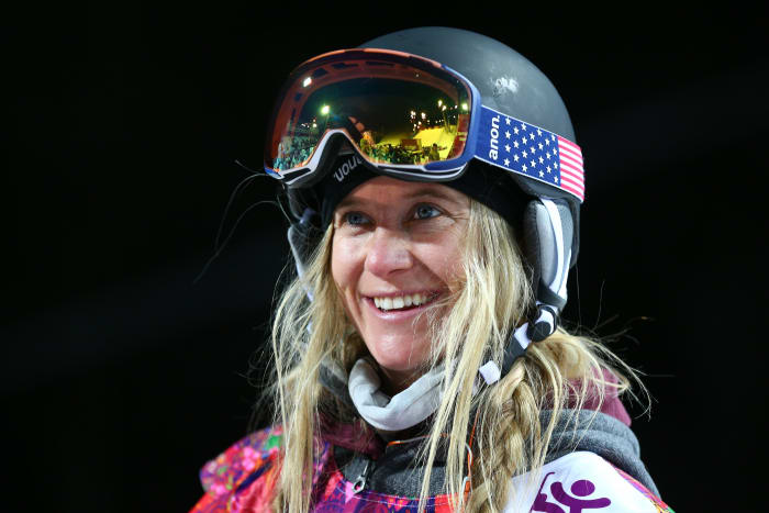 SOCHI, RUSSIA - FEBRUARY 12: Hannah Teter of the United States looks on ahead of the Snowboard Women's Halfpipe Finals on day five of the Sochi 2014 Winter Olympics at Rosa Khutor Extreme Park on February 12, 2014 in Sochi, Russia. (Photo by Cameron Spencer/Getty Images)