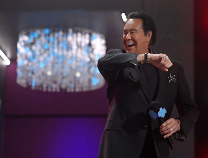 Las Vegas legend Wayne Newton at the NFL Draft.